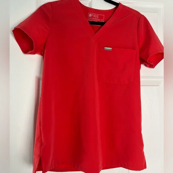 Figs Scrub Pride hibiscus Catarina one pocket XS - Picture 1 of 3